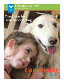 Connecting Thank You for Your Service, Dog Raising Special Kids