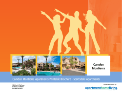 Camden Montierra Apartments Printable Brochure - Scottsdale Apartments Camden Montierra