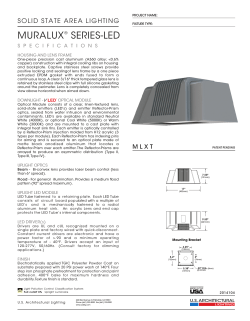 MURALUX SERIES-LED SOLID STATE AREA LIGHTING