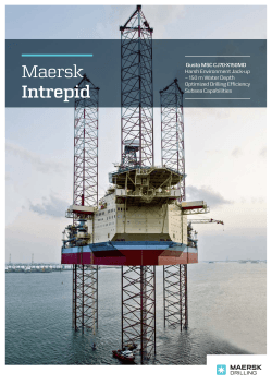 Maersk Intrepid Gusto MSC CJ70-X150MD Harsh Environment Jack-up