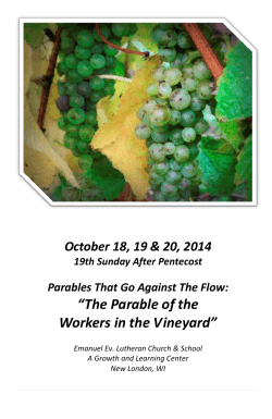 “The Parable of the Workers in the Vineyard”