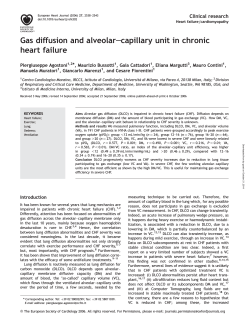 Gas diffusion and alveolar heart failure – Clinical research