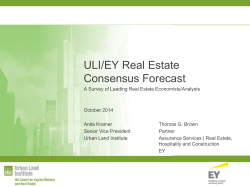 ULI/EY Real Estate Consensus Forecast