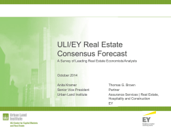 ULI/EY Real Estate Consensus Forecast