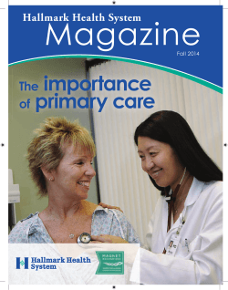 Magazine importance primary care The