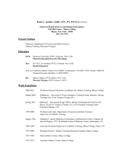 Kent C. Scriber, EdD, ATC, PT, FNATA