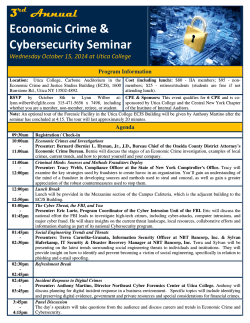 Economic Crime &amp; Cybersecurity Seminar 3 Annual
