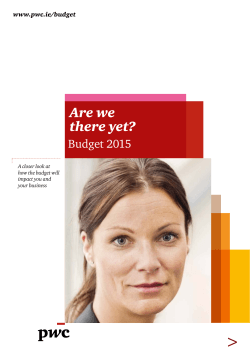 &gt; Are we there yet? Budget 2015