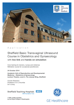 Sheffield Basic Transvaginal Ultrasound Course in Obstetrics and Gynaecology live-link