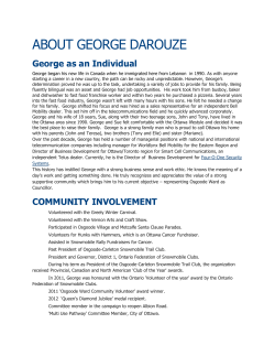 ABOUT GEORGE DAROUZE George as an Individual