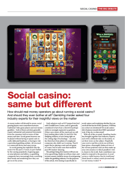 Social casino: same but different