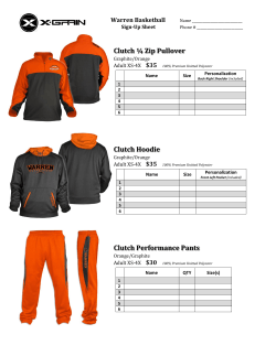 Clutch ¼ Zip Pullover Clutch Hoodie Clutch Performance Pants