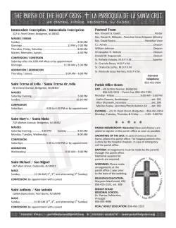 Pastoral Team Immaculate Conception / Inmaculada Concepcion