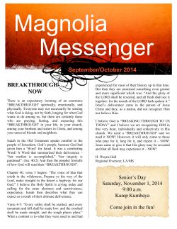Magnolia Messenger  September/October 2014