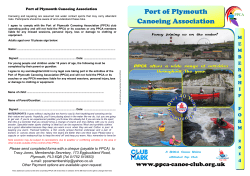 Port of Plymouth Canoeing Association