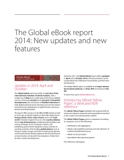 The Global eBook report 2014: New updates and new features
