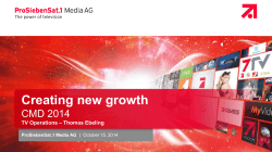 Creating new growth  – Thomas Ebeling TV Operations