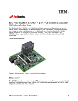 I B M IBM Flex System EN2024 4-port 1Gb Ethernet Adapter