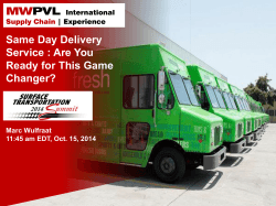MW PVL Same Day Delivery Service : Are You