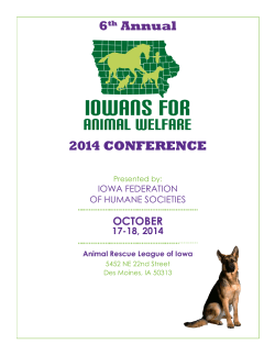 iowans for animal welfare 2014 CONFERENCE 6