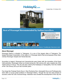 Best of Warangal Recommended by Indian travellers A historical place