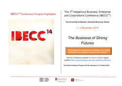 The Business of Strong Futures IBECC
