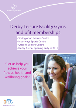 Derby Leisure Facility Gyms and bfit memberships