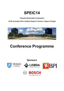 SPEIC14 Conference Programme Sponsors
