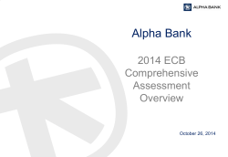 Alpha Bank  2014 ECB Comprehensive