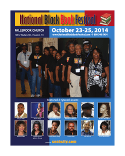 October 23-25, 2014 FALLBROOK CHURCH Featured &amp; Special Guests XXX/BUJPOBM#MBDL#PPL'FTUJWBMDPNt