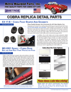 COBRA REPLICA DETAIL PARTS EX 17-B ~ C F B