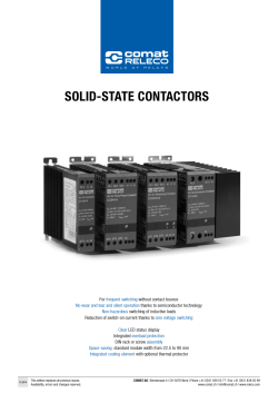 SOLID-STATE CONTACTORS