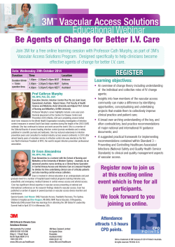 Be Agents of Change for Better I.V. Care