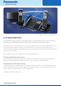 TGP500 - SIP CORDLESS PHONE SYSTEM SIP CORDLESS PHONE SYSTEM