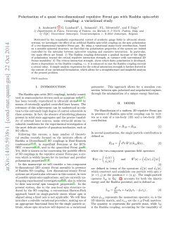 Polarization of a quasi two-dimensional repulsive Fermi gas with Rashba... coupling: a variational study