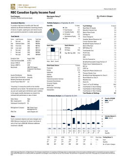 RBC Canadian Equity Income Fund