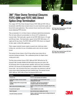 3M Fiber Dome Terminal Closures FDTC 08M and FDTC 08S Direct