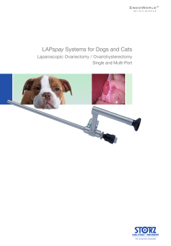 spay Laparoscopic Ovariectomy / Ovariohysterectomy Single and Multi-Port