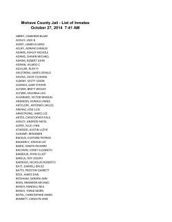 Mohave County Jail - List of Inmates
