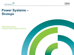 Power Systems – S trategie Ralf Dannemann