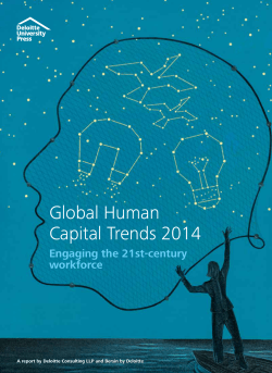 Global Human Capital Trends 2014 Engaging the 21st-century workforce