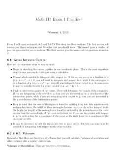 Math 113 Exam 1 Practice February 4, 2013
