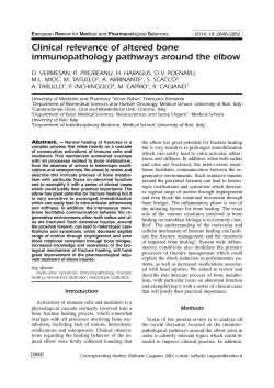 Clinical relevance of altered bone immunopathology pathways around the elbow