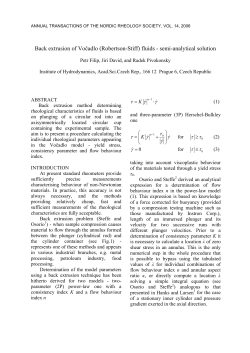 Back extrusion of Vočadlo (Robertson-Stiff) fluids - semi-analytical solution