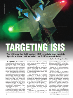 The US took the fight against ISIS terrorists from Iraq... Syria in actions that included the F-22’s combat debut.