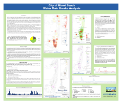 City of Miami Beach Water Main Breaks Analysis Introduction Cost by Neighborhood