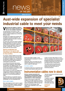 V Aust-wide expansion of specialist industrial cable to meet your needs