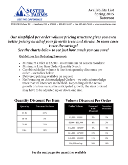 bareroot Report prepared by ADMIN Tuesday, October 28, 2014