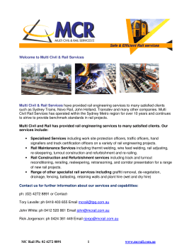 have provided rail engineering services to many satisfied clients