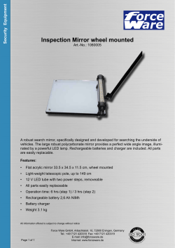 Inspection Mirror wheel mounted Security  Equipment